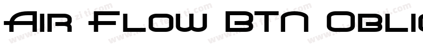 Air Flow BTN Oblique字体转换